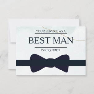 Din tjänst har begärts som bästa man Groomsman i Inbjudningar