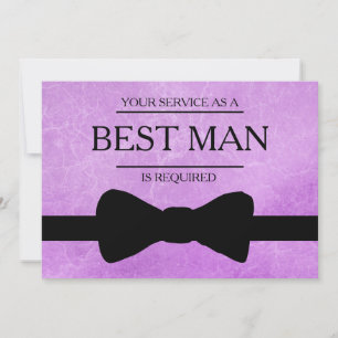 Din tjänst har begärts som bästa man Groomsman i Inbjudningar