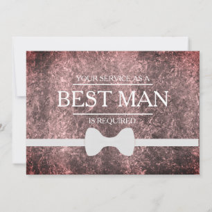 Din tjänst har begärts som bästa man Groomsman i Inbjudningar