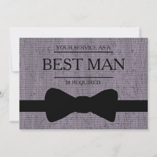 Din tjänst har begärts som bästa man Groomsman i Inbjudningar