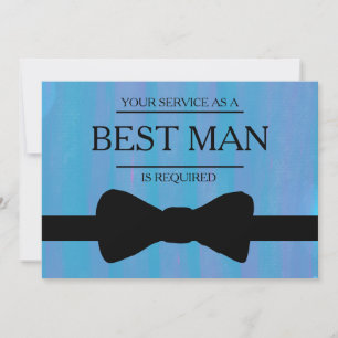 Din tjänst har begärts som bäste man Groomsman Inbjudningar