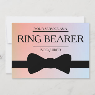 Din tjänst har begärts som bäste man Groomsman Inbjudningar