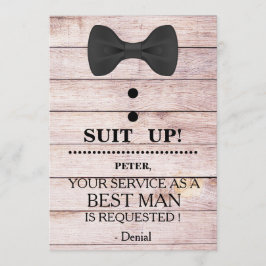 Din tjänst som Bästa man-förfrågan Inbjudningar