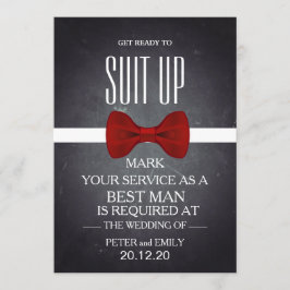 Din tjänst som bästa man inbjudningar
