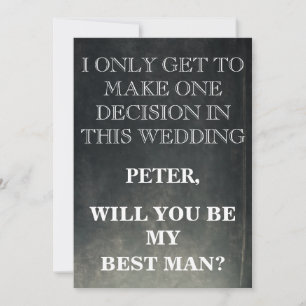 Din tjänst som Best Man-förfrågan Inbjudningar
