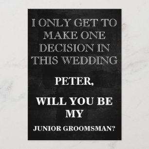 Din tjänst som Groomsman-begäran Inbjudningar