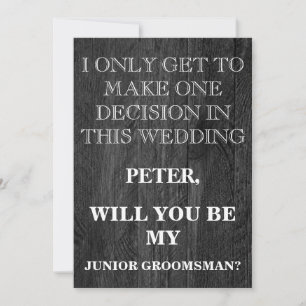 Din tjänst som Groomsman-begäran Inbjudningar