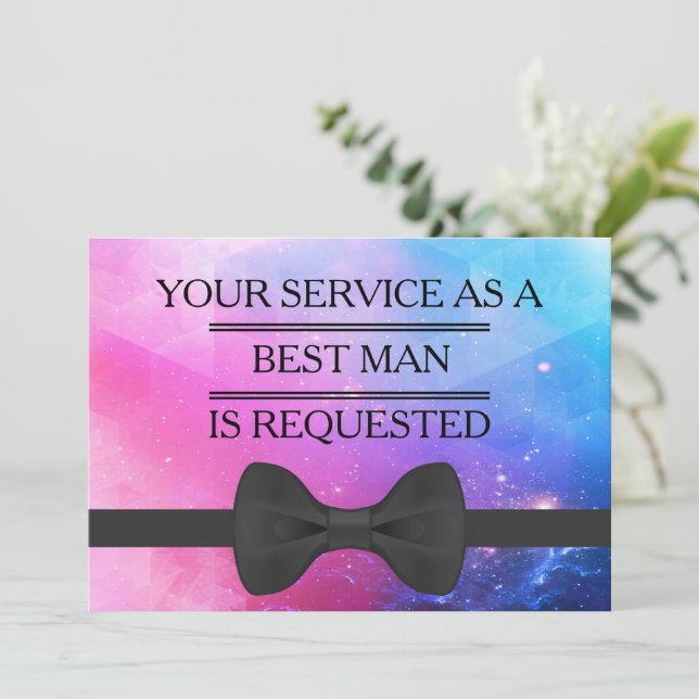 Din tjänst som Groomsman Best Man begär Invit Inbjudningar (Stående Fram)