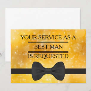 Din tjänst som Groomsman Best Man begär Invit Inbjudningar