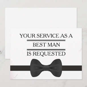 Din tjänst som Groomsman Best Man begär Invit Inbjudningar