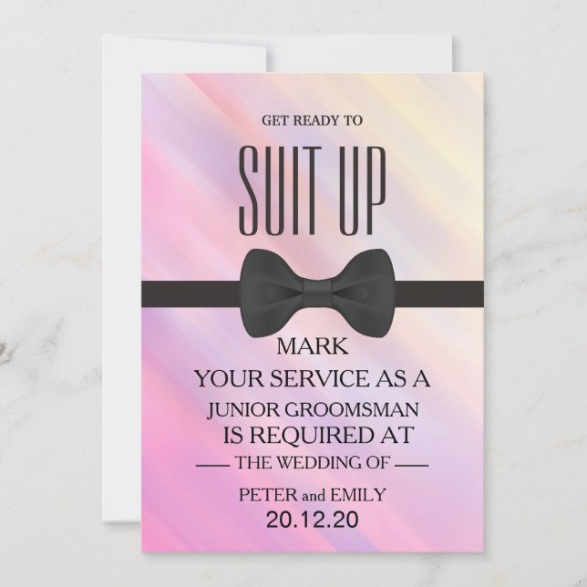 Din tjänst som Groomsman-inbjudan Inbjudningar (Framsida)