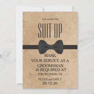 Din tjänst som Groomsman-inbjudan Inbjudningar