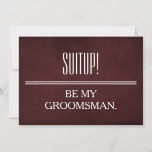 Din tjänst som Groomsman-inbjudan Inbjudningar