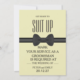 Din tjänst som Groomsman Inbjudningar
