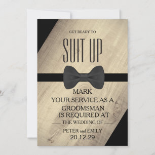 Din tjänst som Groomsman Inbjudningar