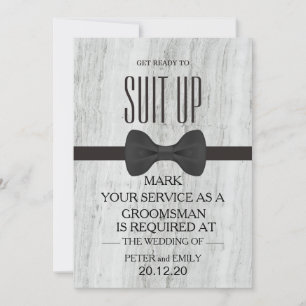 Din tjänst som Groomsman Inbjudningar