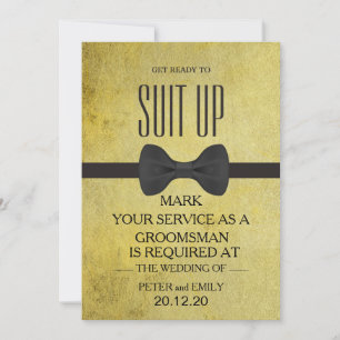 Din tjänst som Groomsman Inbjudningar