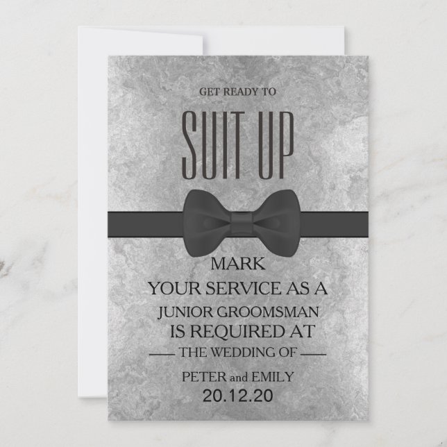 Din tjänst som Groomsman Inbjudningar (Framsida)