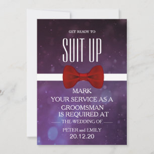 Din tjänst som Groomsman Inbjudningar