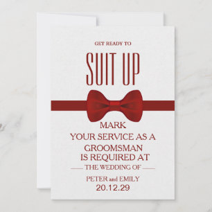 Din tjänst som Groomsman Inbjudningar