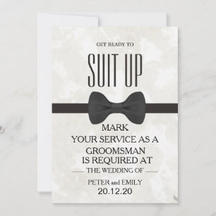 Din tjänst som Groomsman Inbjudningar