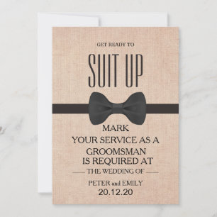 Din tjänst som Groomsman Inbjudningar