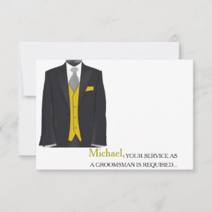 Din tjänst som Groomsman kräver Personlig Inbjudningar