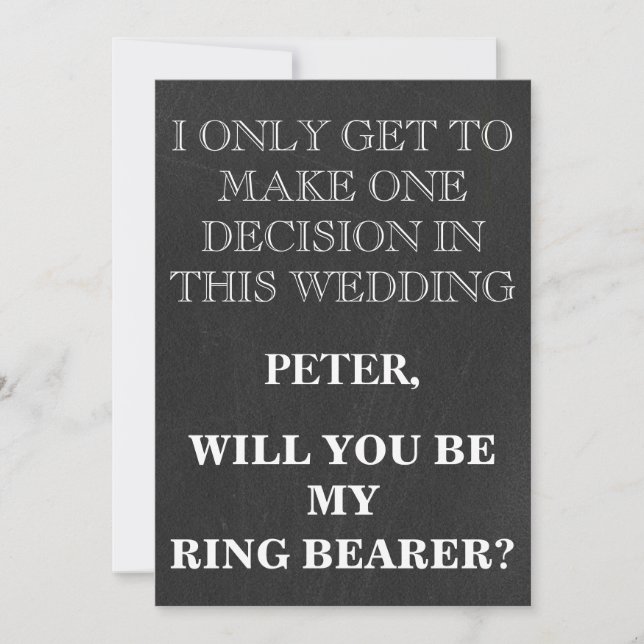 Din tjänst som RING BEARER-begäran Inbjudningar (Framsida)