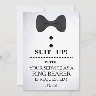 Din tjänst som Ring Bearer-begäran Inbjudningar