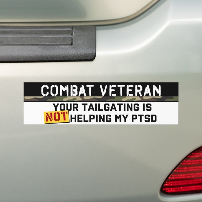 Din träning hjälper inte min PTSD-arméveterinär. Bildekal (På Bil)
