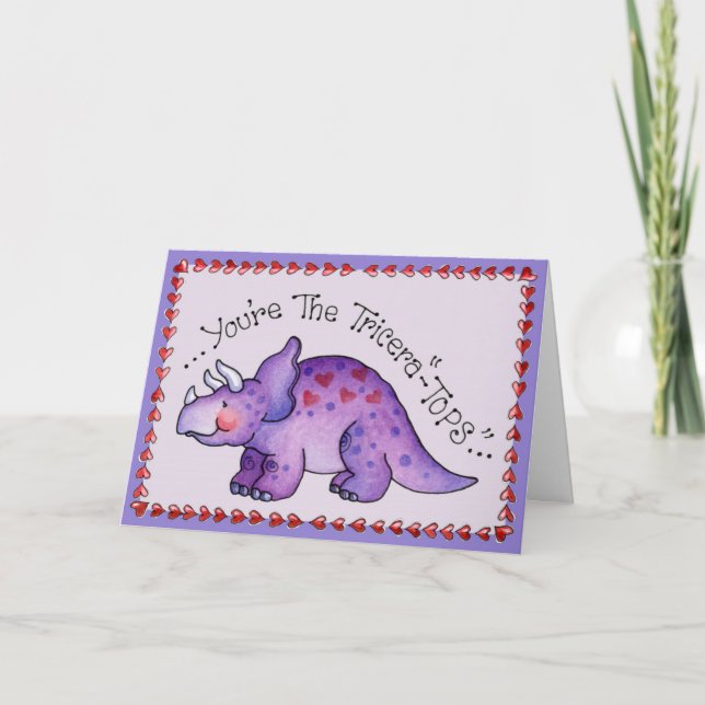 Din Tricera-Tops - vykort (Framsida)