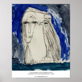 Din uppfattning om mig är en återspegling av dig - poster