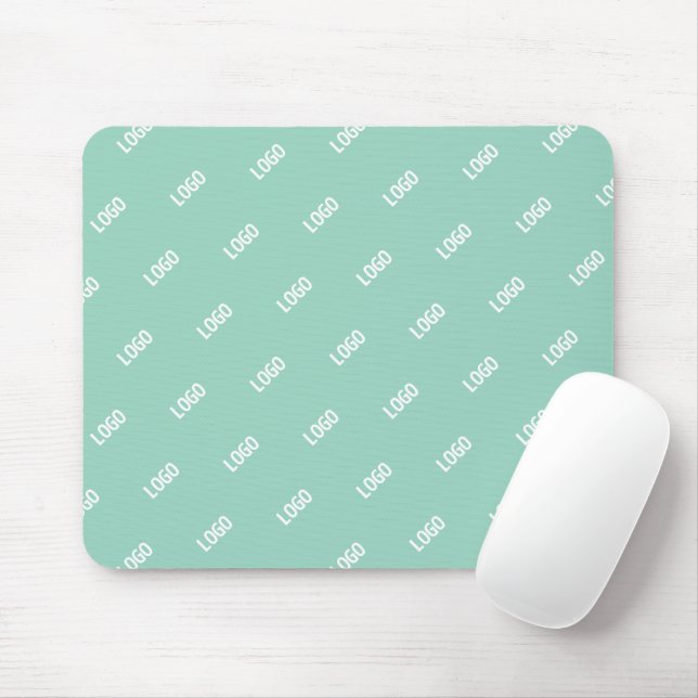 Din uppladdade bild eller logotyp i rutnät | Ljust Musmatta (Med mus)