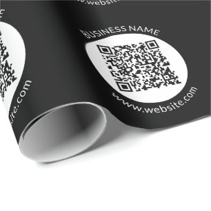 Din uppladdade QR-kod Redigerbar text och färger Presentpapper