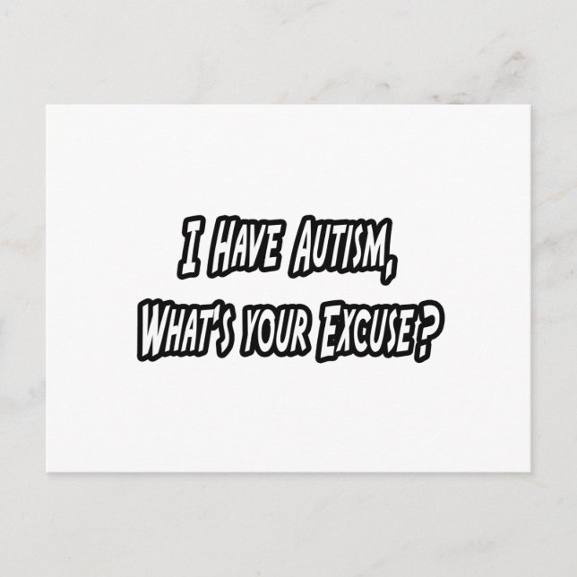 Din ursäkt? vykort (Framsida)