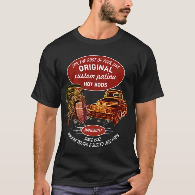 Din ursprungliga rost på din livs-Hot rod-Råtta-ro T Shirt (Framsida)