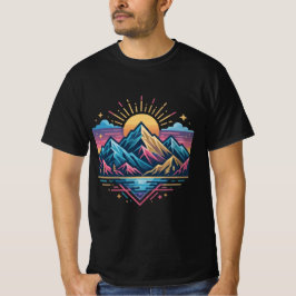 Din våg trendig modern design t shirt