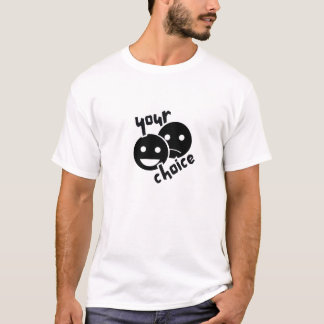 Din Val T‑Shirt – Minimalistisk Linje Konst Design T Shirt