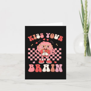 Din Valentines för hjärntest, Lärare Squad Kids Kort