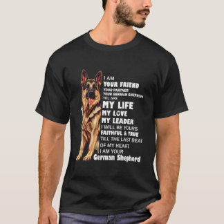 Din vän, din tyska schäferhund vildsint lojal D T Shirt
