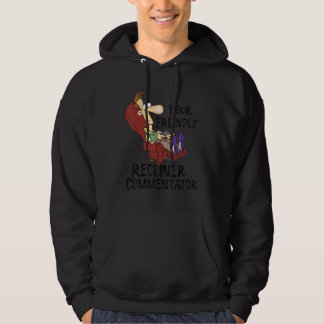 Din Vänlige Fåtöljskommentator Hoodie