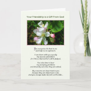 Din Vänskap är en gåva från Gud Kort