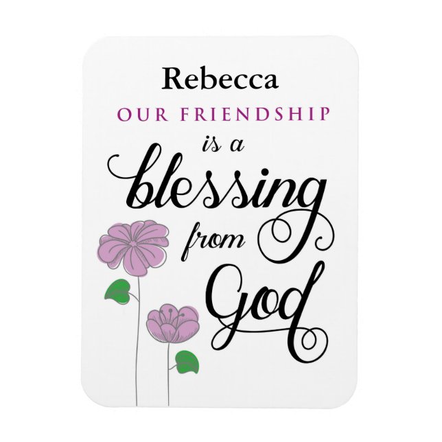 Din Vänskap är en välsignelse från Gud Magnet (Vertikal)