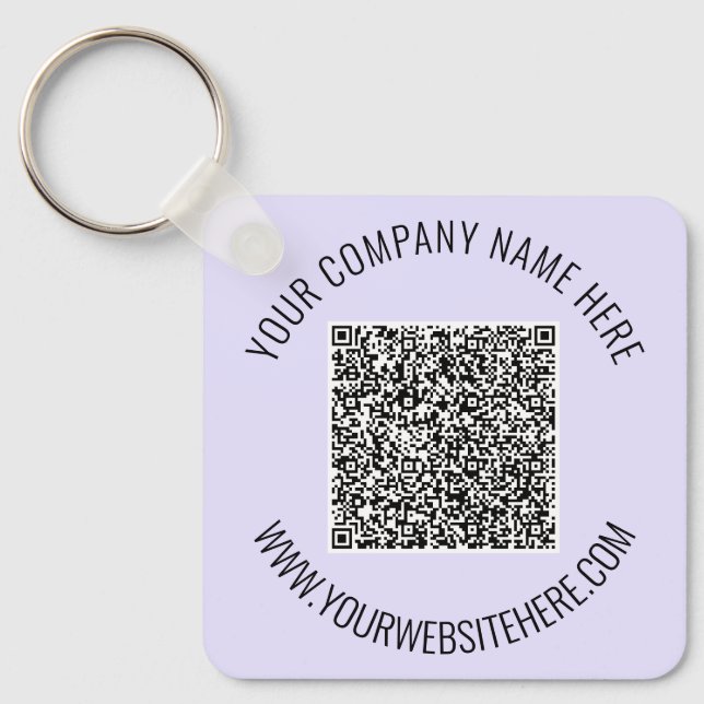 Din varumärkes QR-kod nyckelring exempel (Framsida)