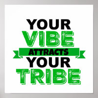 DIN VIBE ATTRACTS DIN TRIBE-POSTER