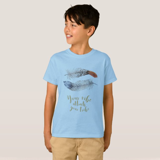 Din Vibe Attraherar Din Stam T-shirt (Hel framsida)