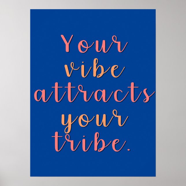 Din vibe drar till sig stammen. poster (Framsidan)