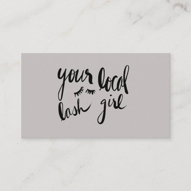 Din visitkort för lokalsnärtflicka (Framsida)