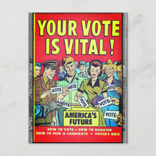 Din Vote är livsviktig! Vykort