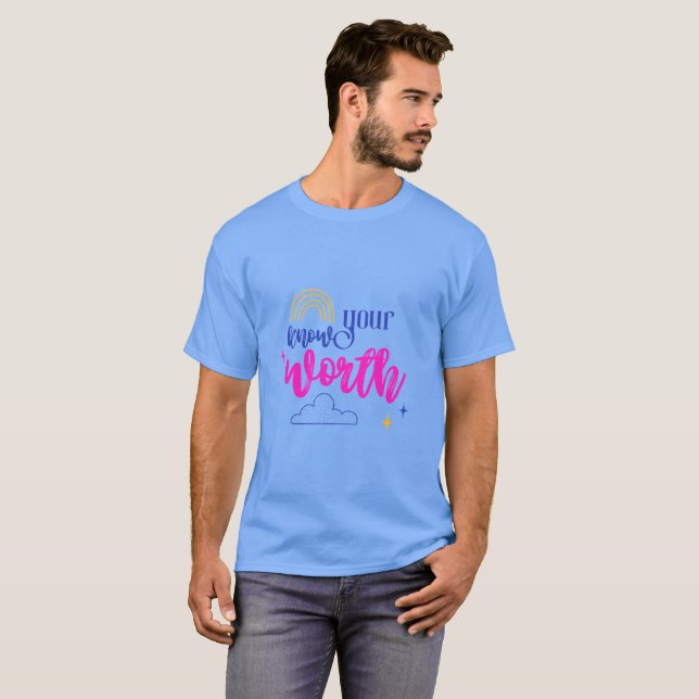 Din Wow Värd Att Gå Ner NVR Basic Mörk T-Shirt (Hel framsida)